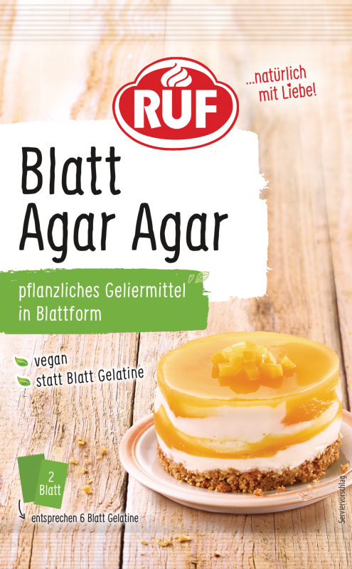 Blatt Agar Agar -  von RUF - Nur €1.90! Bestelle jetzt Kikis Kitchen
