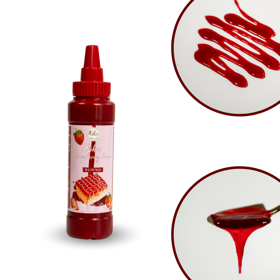 Kikis Trilece Soße - Erdbeersoße - von Kikis Kitchen - Nur €4.90! Bestelle jetzt Kikis Kitchen