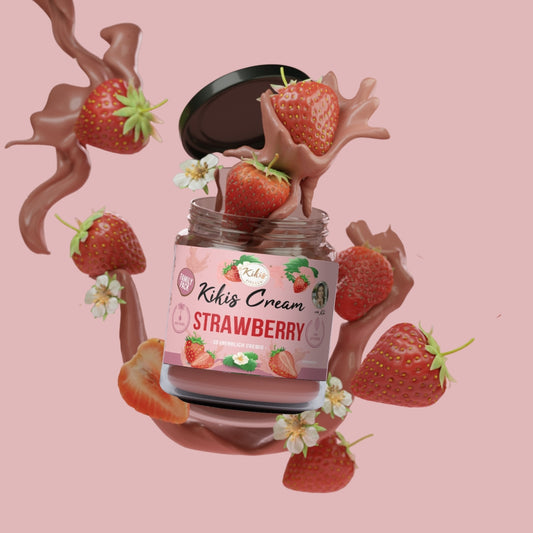 Kikis Cream STRAWBERRY - Erdbeercream 360g Family Pack -  von Kikis Kitchen - Nur €6.49! Bestelle jetzt Kikis Kitchen