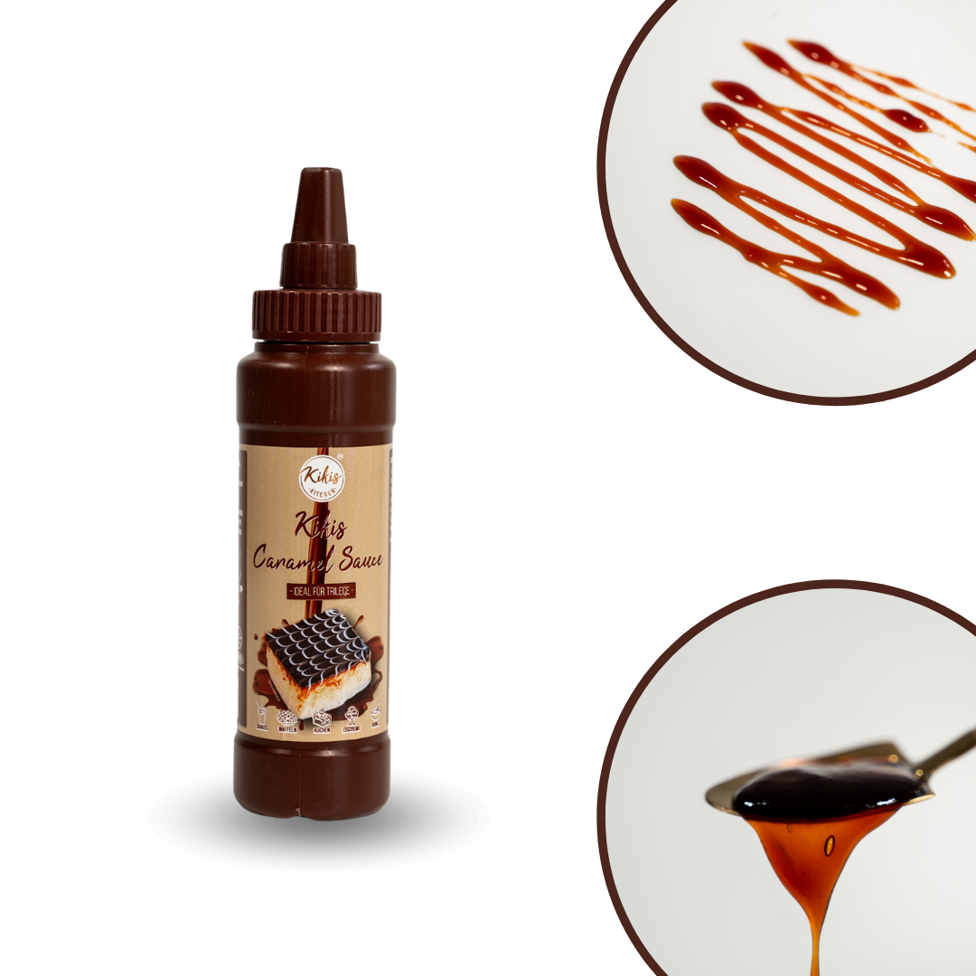 Kikis Trilece Soße - Karamellsoße - von Kikis Kitchen - Nur €4.90! Bestelle jetzt Kikis Kitchen