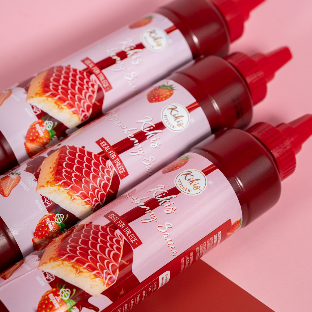 Kikis Trilece Soße - Erdbeersoße - von Kikis Kitchen - Nur €4.90! Bestelle jetzt Kikis Kitchen