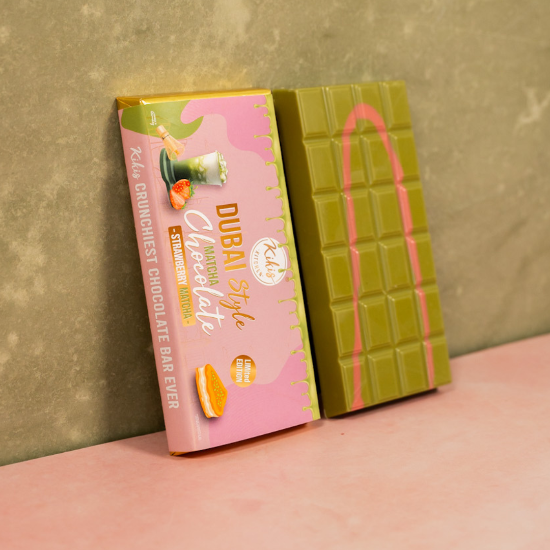 Kikis Dubai Style Chocolate - Strawberry Matcha 🍫 -  von Kikis Kitchen - Nur €12.90! Bestelle jetzt Kikis Kitchen