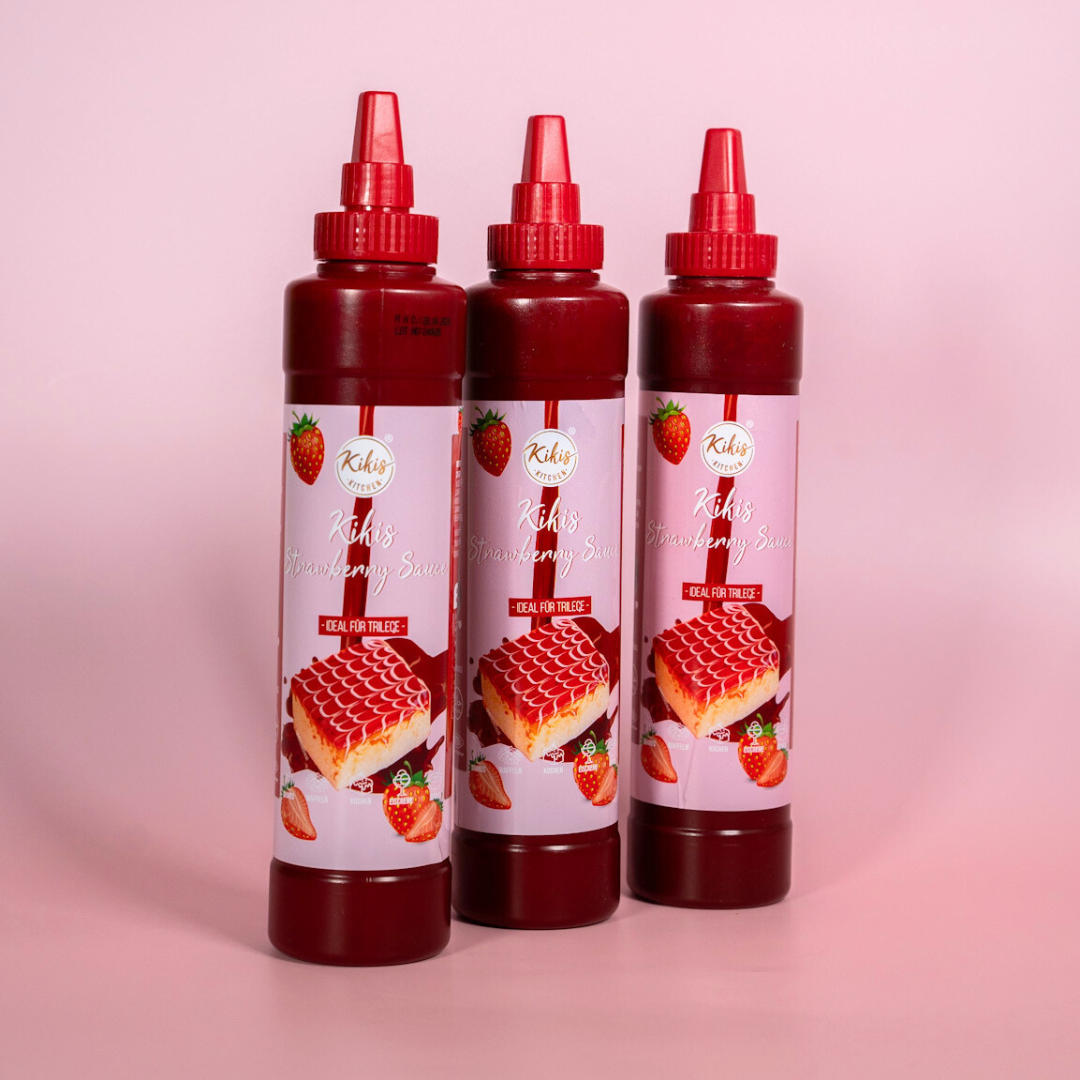 Kikis Trilece Soße - Erdbeersoße - von Kikis Kitchen - Nur €4.90! Bestelle jetzt Kikis Kitchen