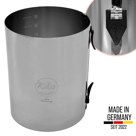 Kikis Tortenring XXL mit zwei Klemmhebel & Skala - Höhe 20cm -  von Kikis Kitchen - Nur €35.90! Bestelle jetzt Kikis Kitchen