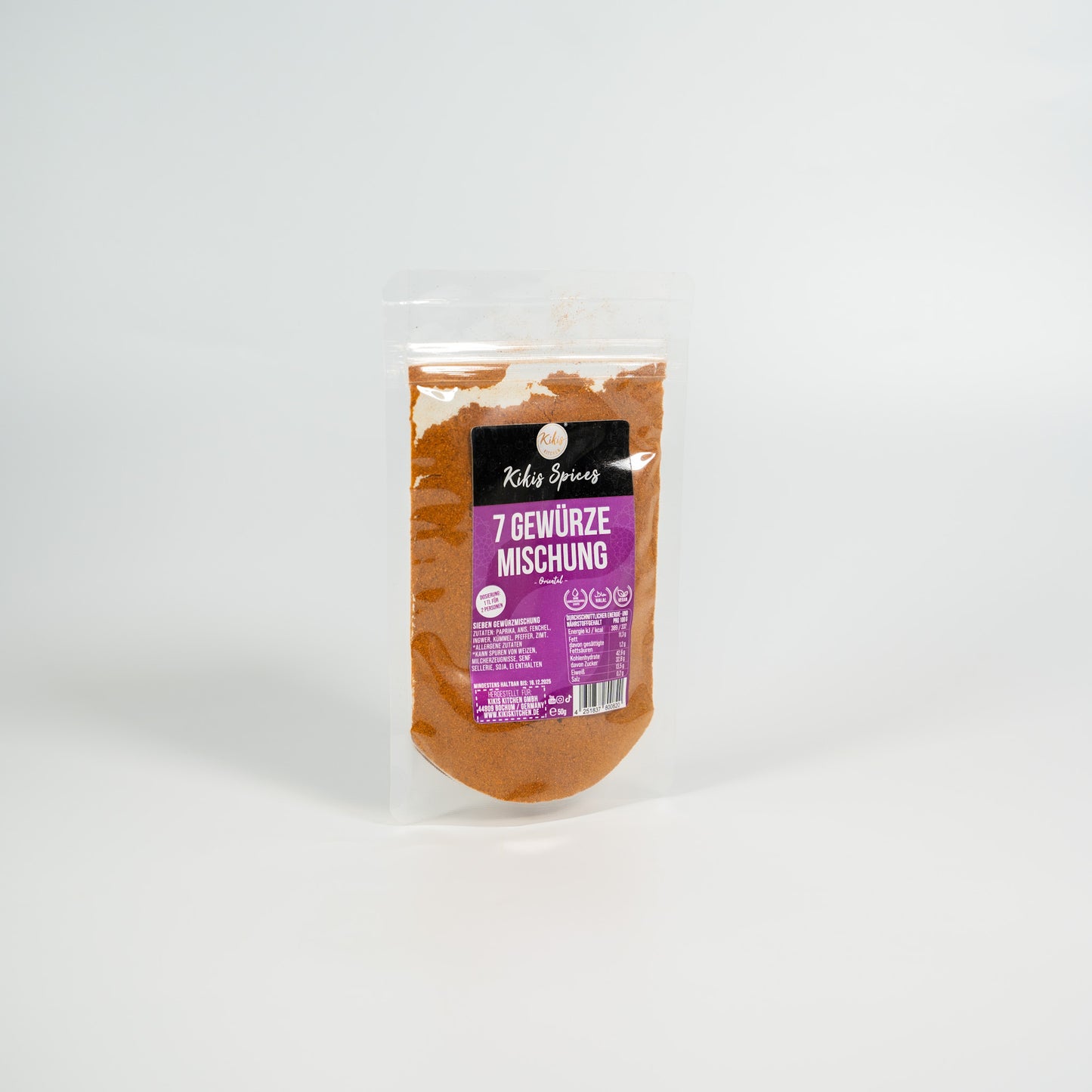 Kikis 7 Gewürze - Sieben Gewürzmischung - von Kikis Kitchen - Nur €4.50! Bestelle jetzt Kikis Kitchen
