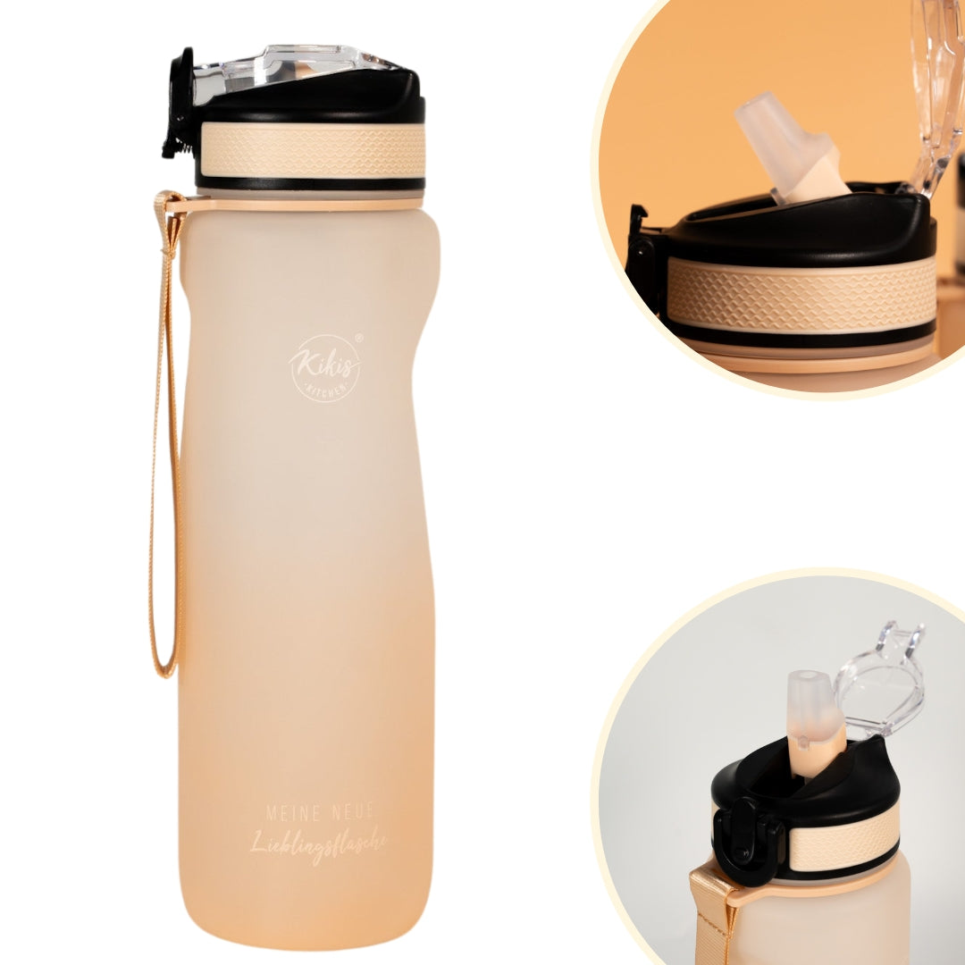 Kikis Tritan-Trinkflasche / Lieblingsflasche 900 ml beige - von Kikis Kitchen - Nur €18.90! Bestelle jetzt Kikis Kitchen
