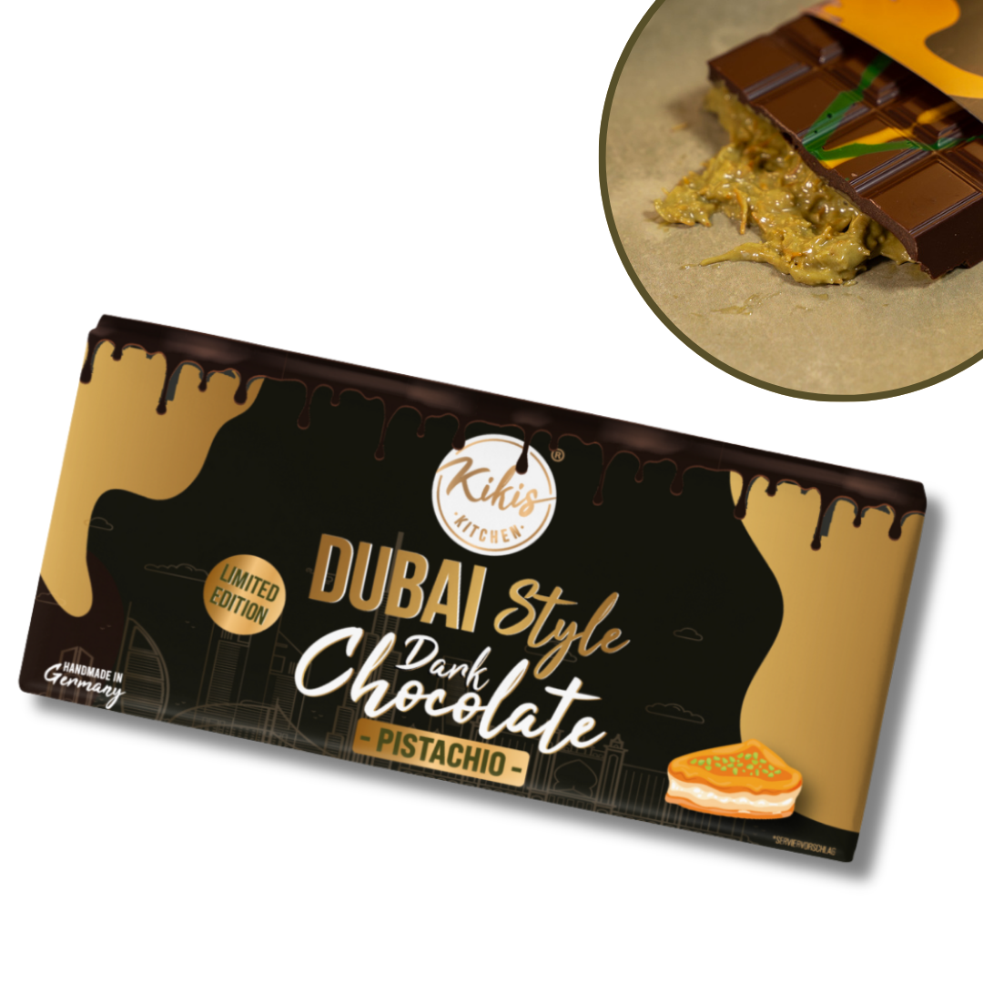 Kikis Dubai Style Dark Chocolate - PISTACHIO 🍫 - von Kikis Kitchen - Nur €12.90! Bestelle jetzt Kikis Kitchen