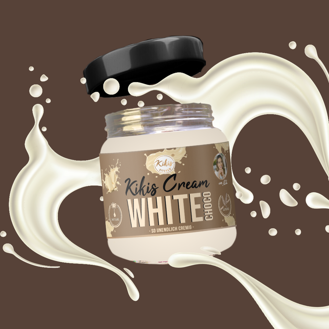 NEU: Kikis Cream WHITE CHOCO - Weiße Schokoladencreme - von Kikis Kitchen - Nur €3.89! Bestelle jetzt Kikis Kitchen