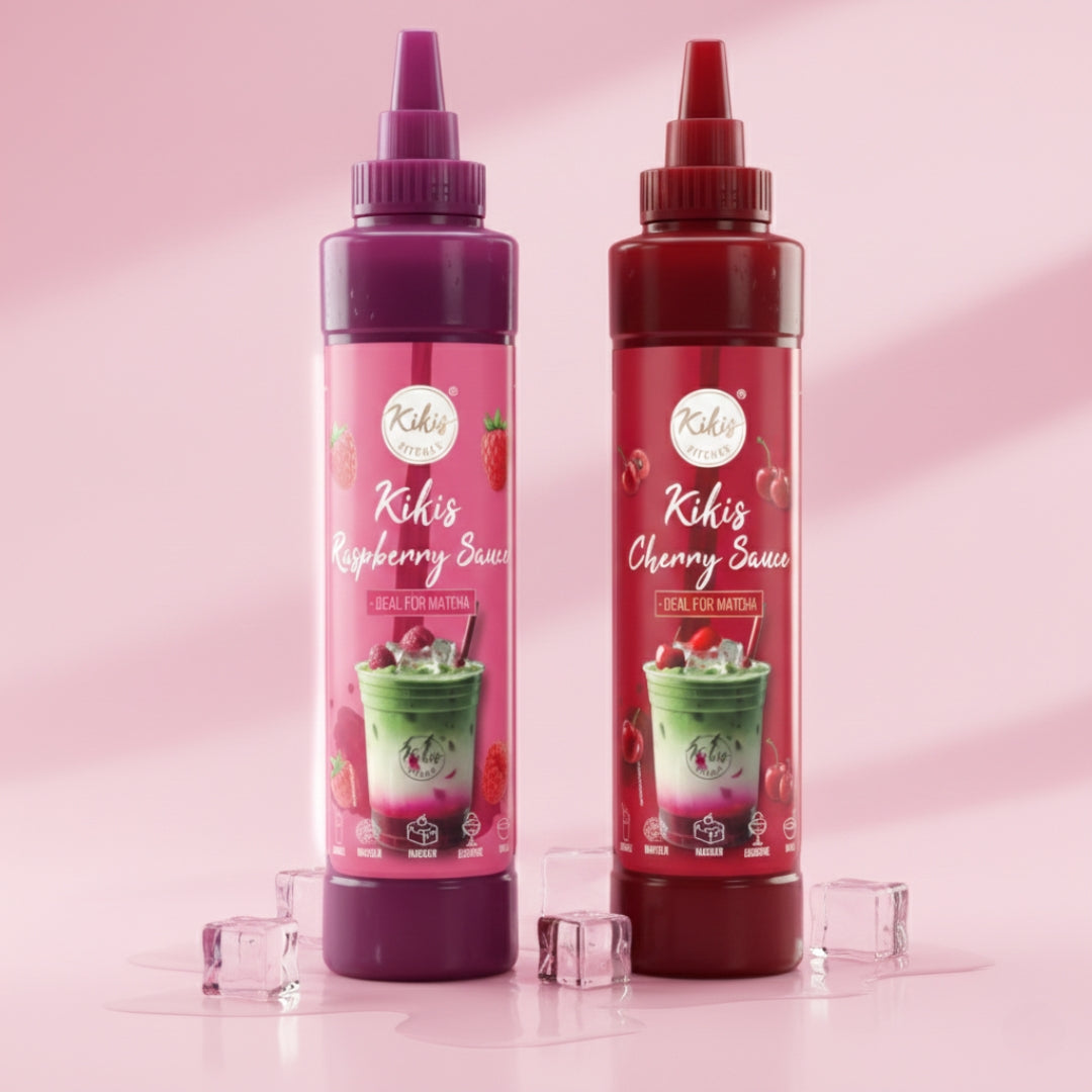 Kikis Raspberrysauce - Ideal für Matcha und Desserts - von Kikis Kitchen - Nur €9.90! Bestelle jetzt Kikis Kitchen