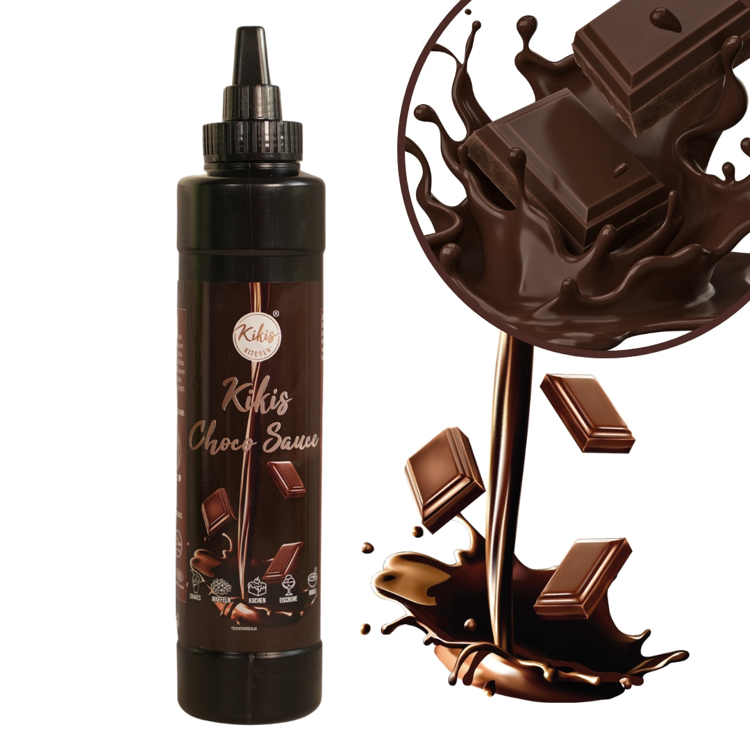 Neu Kikis Choco Sauce - von Kikis Kitchen - Nur €8.50! Bestelle jetzt Kikis Kitchen