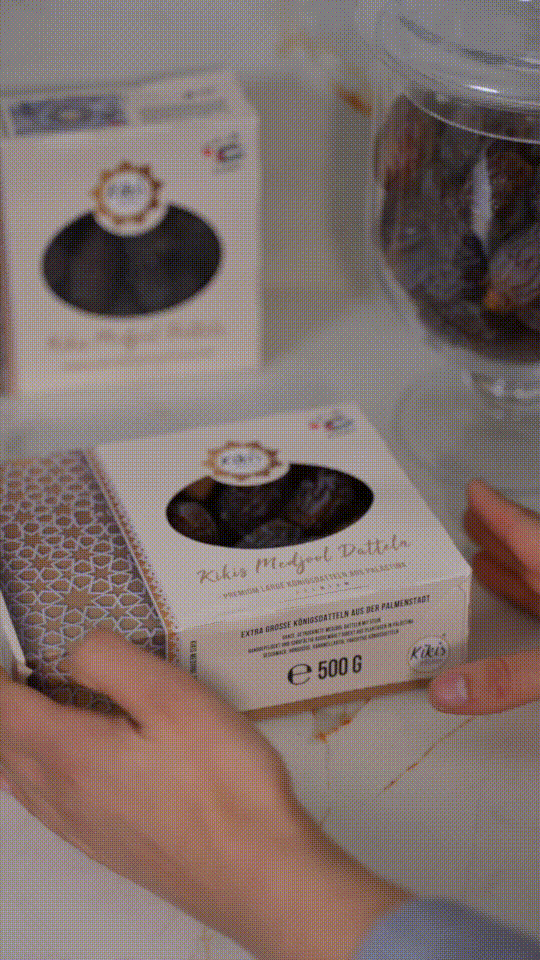 Kikis Medjool Datteln - Premium Large Königsdatteln aus Palästina - von Kikis Kitchen - Nur €12.90! Bestelle jetzt Kikis Kitchen