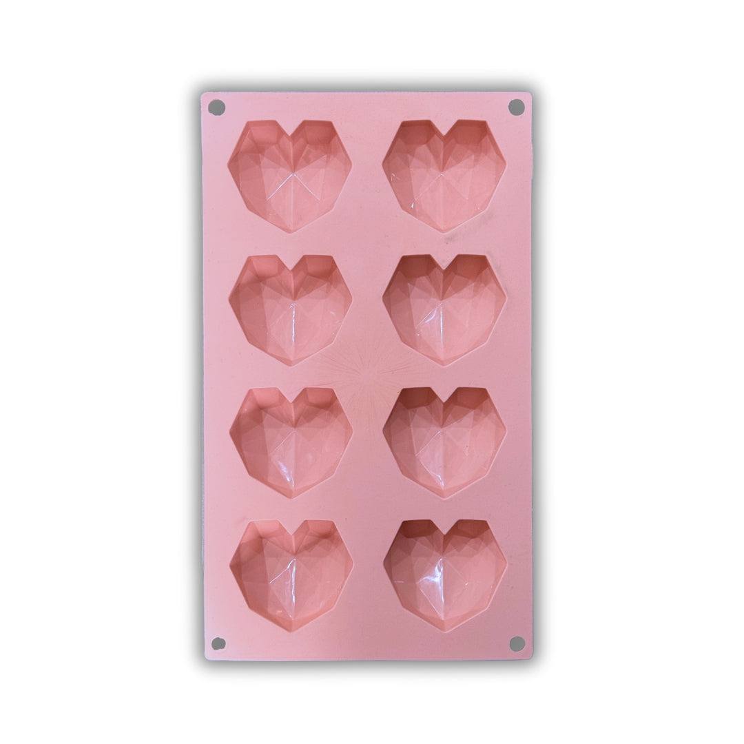 Kikis Diamantherz 8er Silikonbackform - von Kikis Kitchen - Nur €14.90! Bestelle jetzt Kikis Kitchen