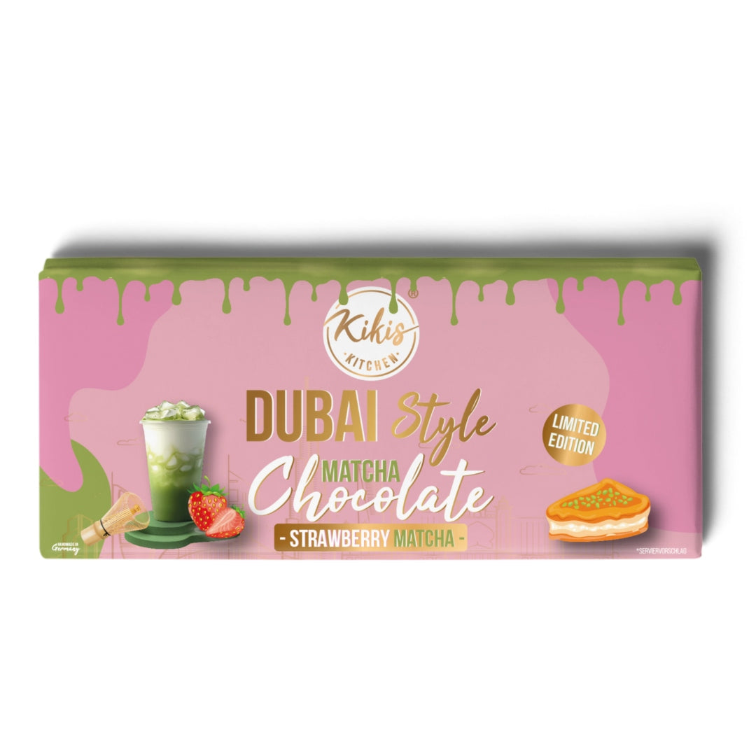 Kikis Dubai Style Chocolate - Strawberry Matcha 🍫 -  von Kikis Kitchen - Nur €12.90! Bestelle jetzt Kikis Kitchen