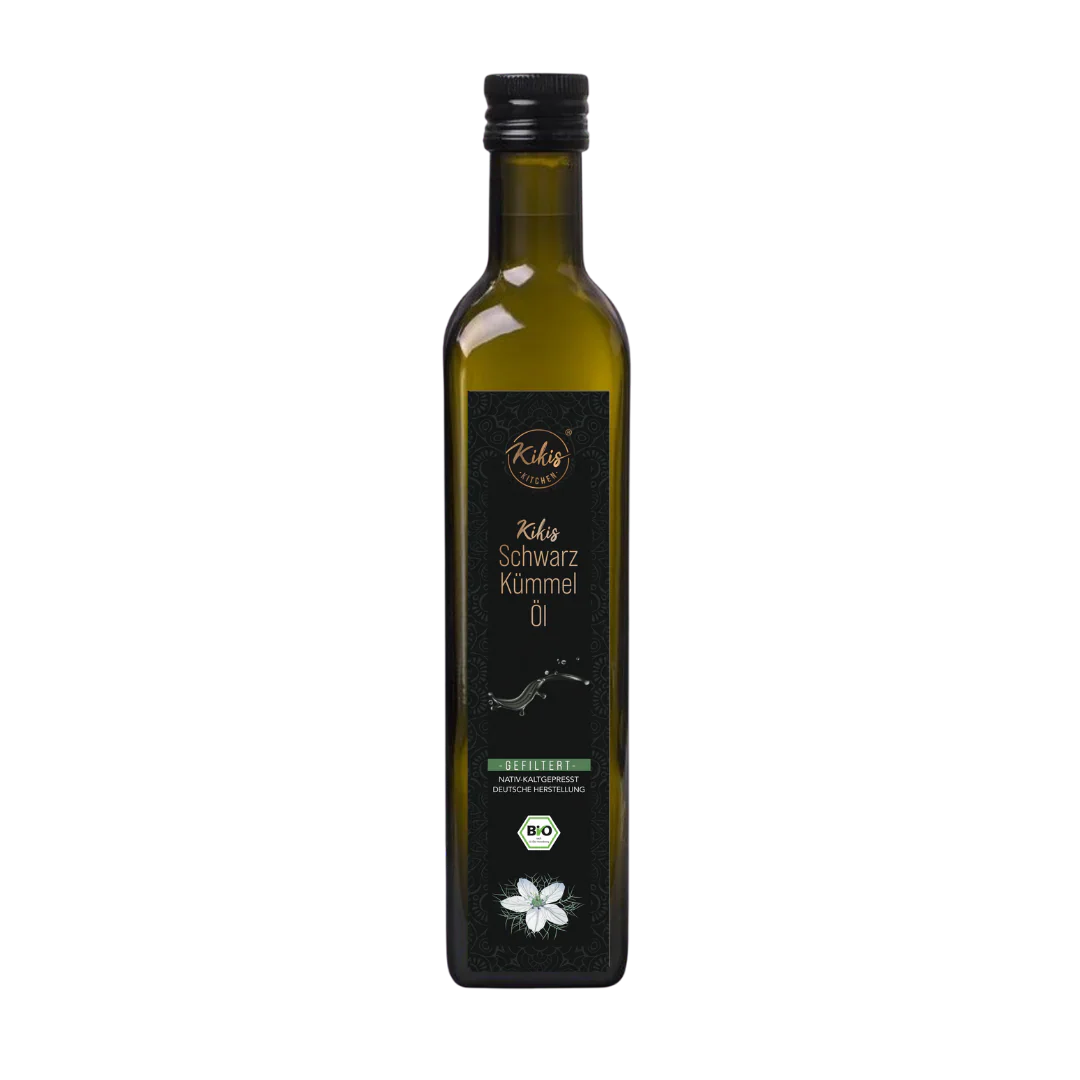 Kikis Schwarzkümmelöl 500ml GEFILTERT - BIO - von Kikis Kitchen - Nur €27.49! Bestelle jetzt Kikis Kitchen