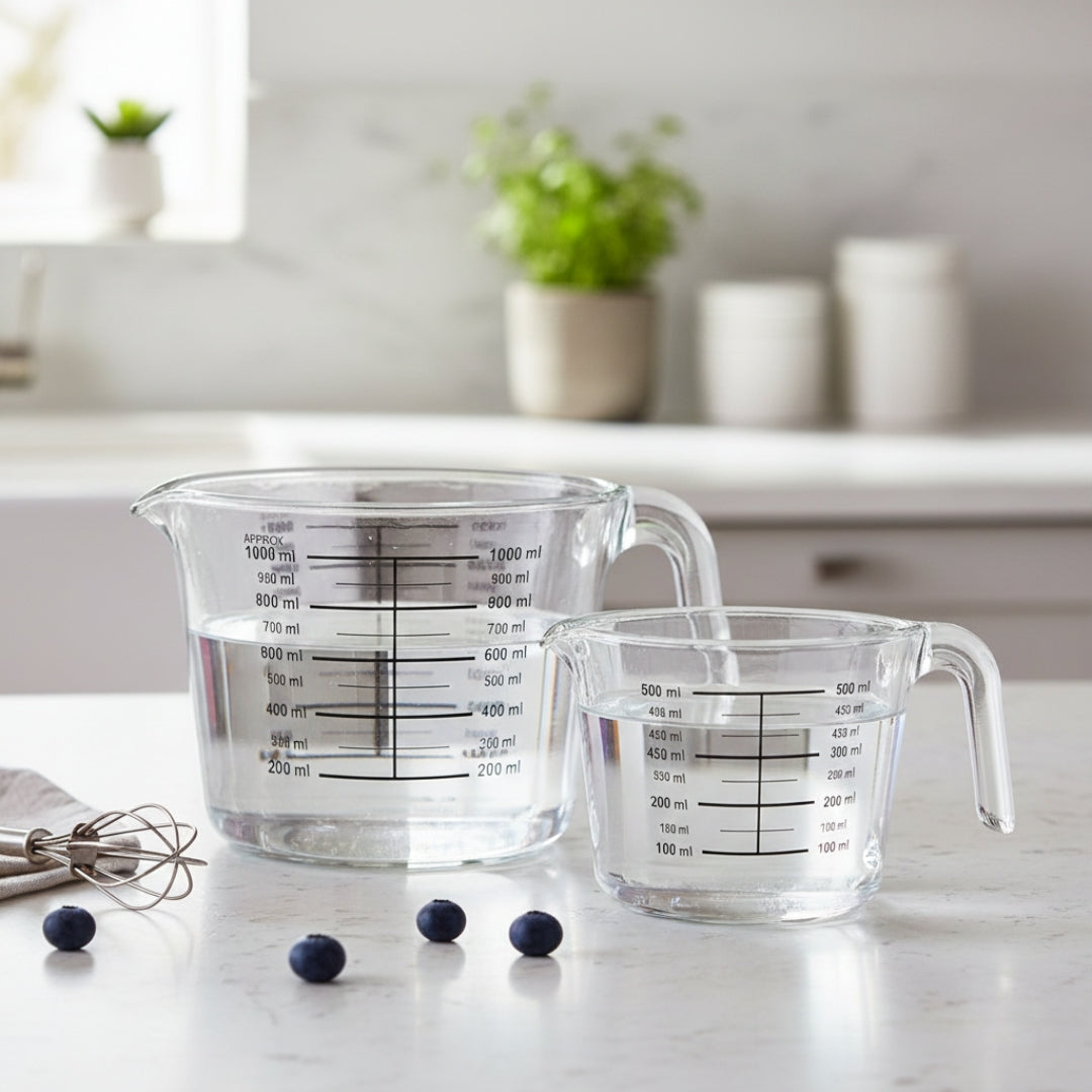 Kikis Glasschüssel mit Skala - 2er Set - von Kikis Kitchen - Nur €19.90! Bestelle jetzt Kikis Kitchen