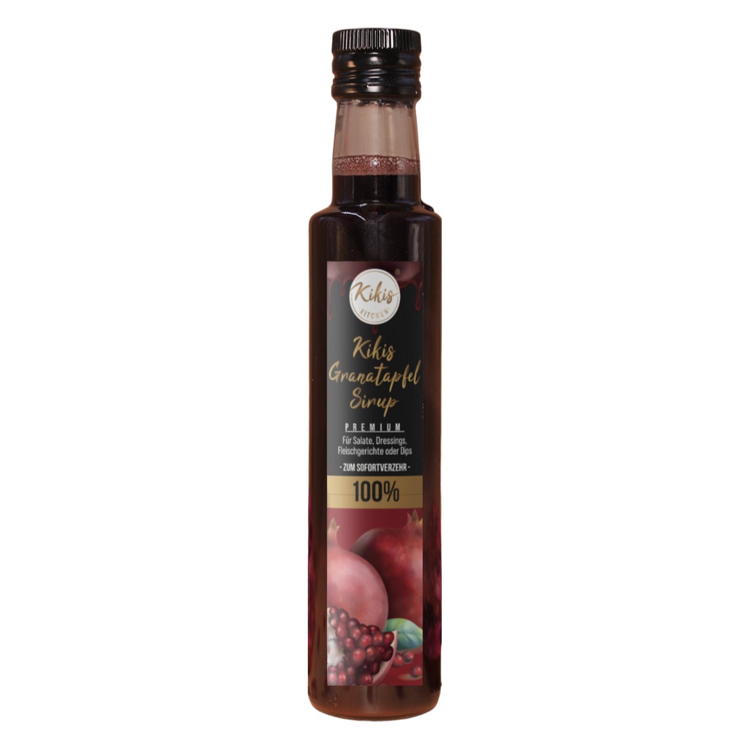 Kikis Granatapfelsirup 100% - Premium - von Kikis Kitchen - Nur €7.90! Bestelle jetzt Kikis Kitchen