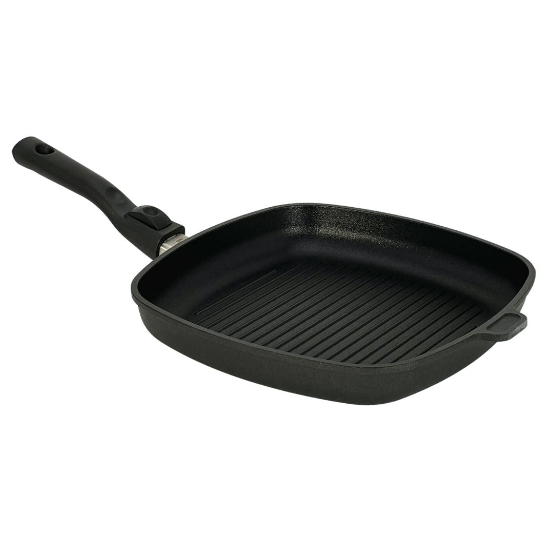 NEU: Kikis Premium Guss-Grillpfanne 28cm x 28cm - von Kikis Kitchen - Nur €84.90! Bestelle jetzt Kikis Kitchen