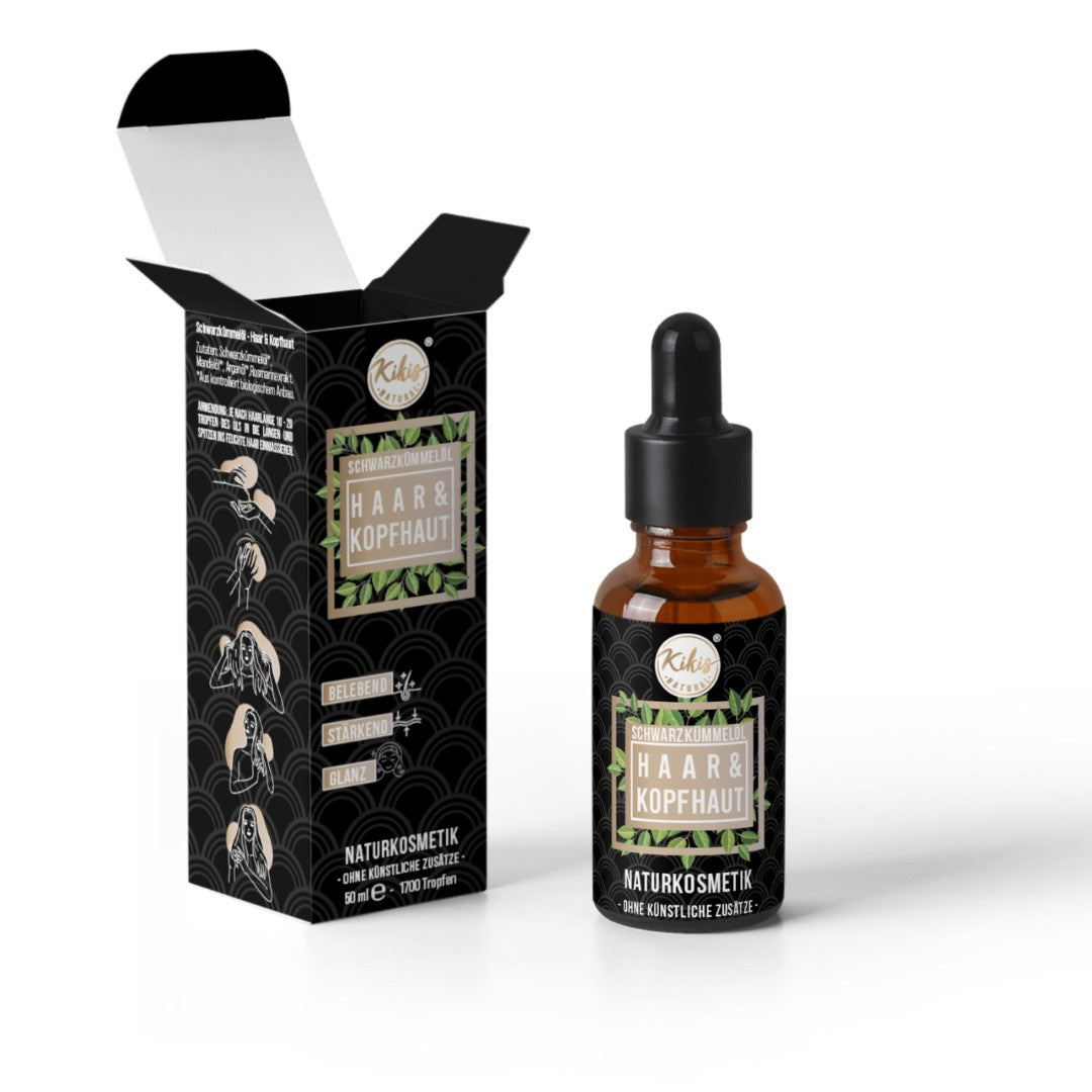 Kikis Haaröl - Schwarzkümmelöl - von Kikis Kitchen - Nur €14.90! Bestelle jetzt Kikis Kitchen