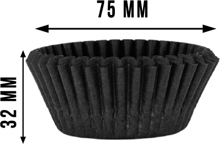 Kikis Muffinförmchen - aus Papier schwarz 60 Stück - von Kikis Kitchen - Nur €4.50! Bestelle jetzt Kikis Kitchen
