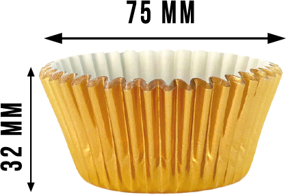 Kikis Muffinförmchen - aus Papier gold 60 Stück - von Kikis Kitchen - Nur €4.50! Bestelle jetzt Kikis Kitchen