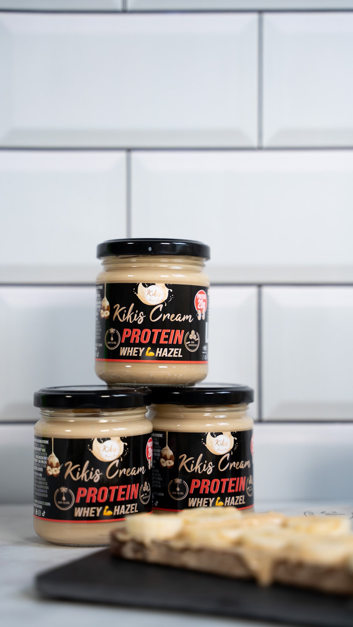 Kikis Cream PROTEIN WHEY HAZEL - Haselnusscreme - von Kikis Kitchen - Nur €4.49! Bestelle jetzt Kikis Kitchen