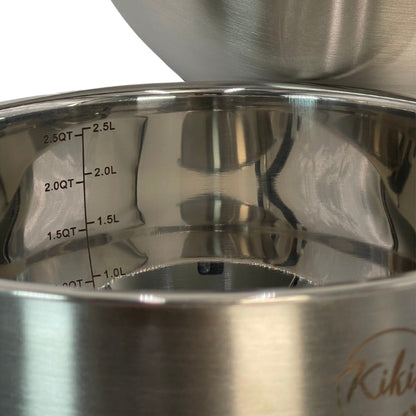 Kikis Premium Edelstahlschüssel inkl. Deckel -  von Kikis Kitchen - Nur €19.90! Bestelle jetzt Kikis Kitchen