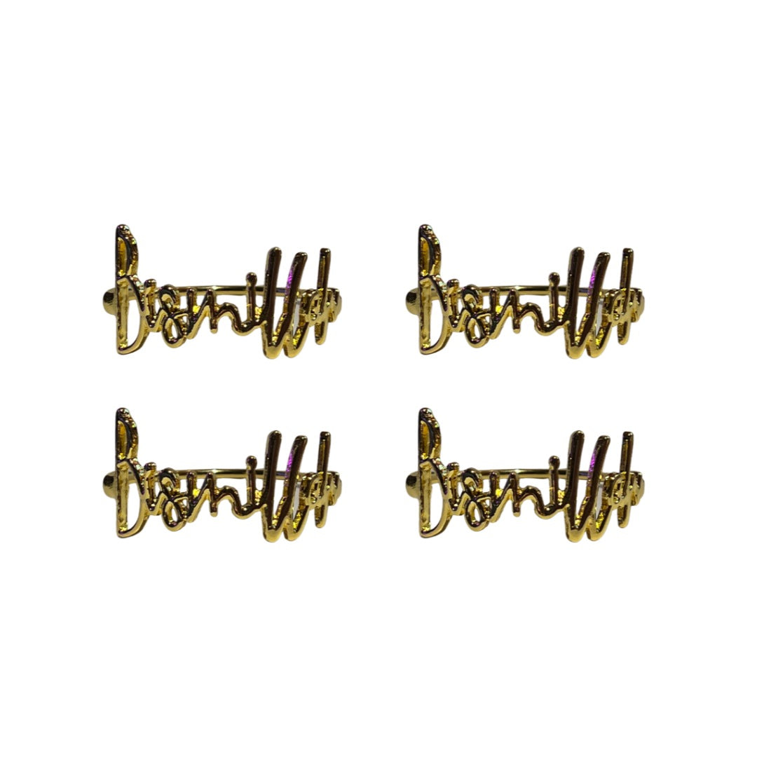NEU: Serviettenring Bismillah 4er Set Goldoptik - von Kikis Kitchen - Nur €8.50! Bestelle jetzt Kikis Kitchen