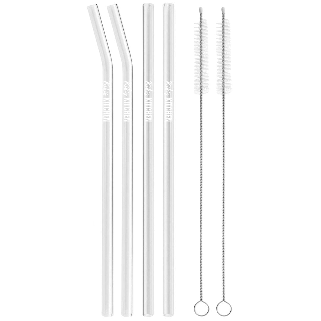 Kikis Glasstrohhalm 6er Set