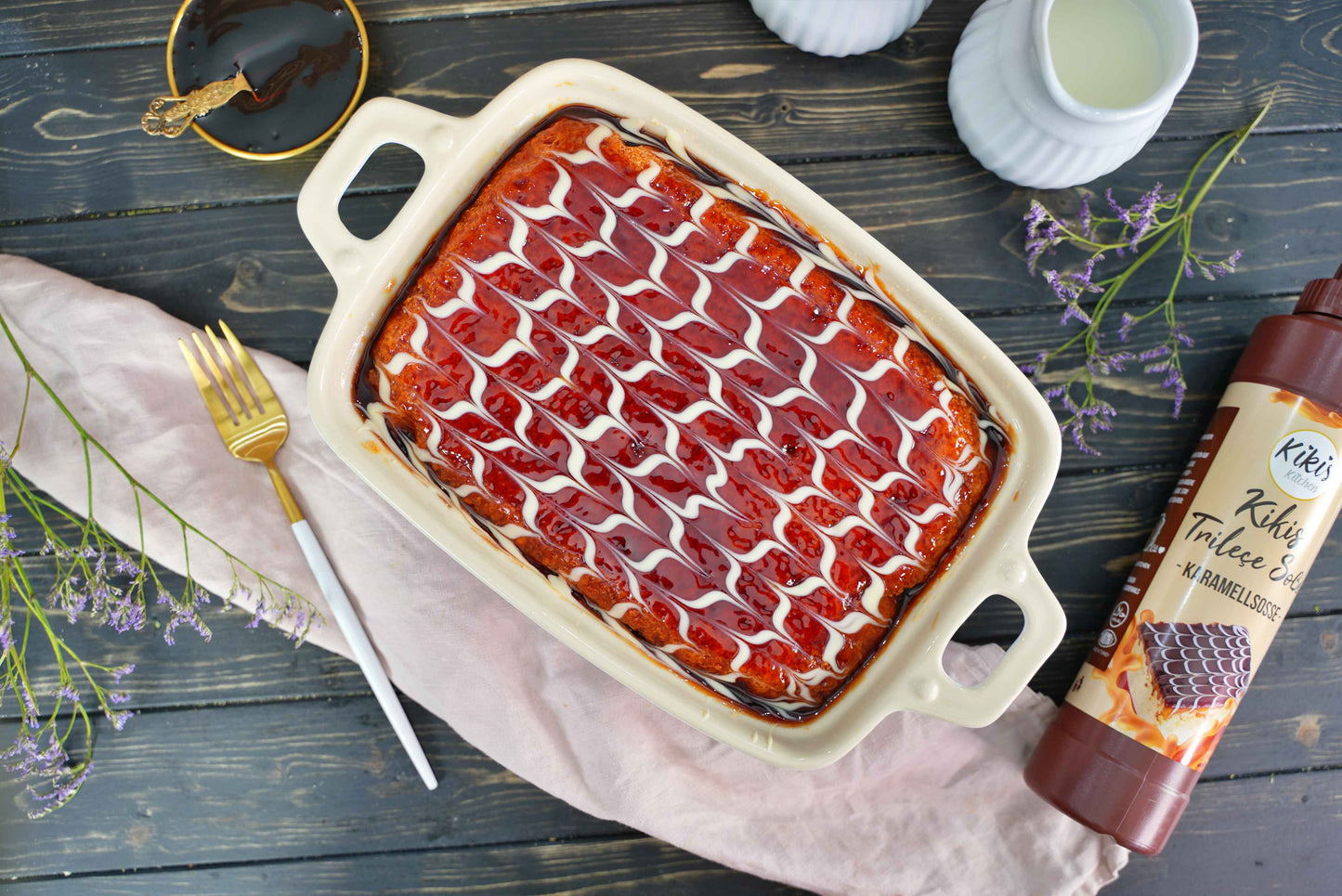 Kikis Trilece Soße - Karamellsoße - von Kikis Kitchen - Nur €4.90! Bestelle jetzt Kikis Kitchen