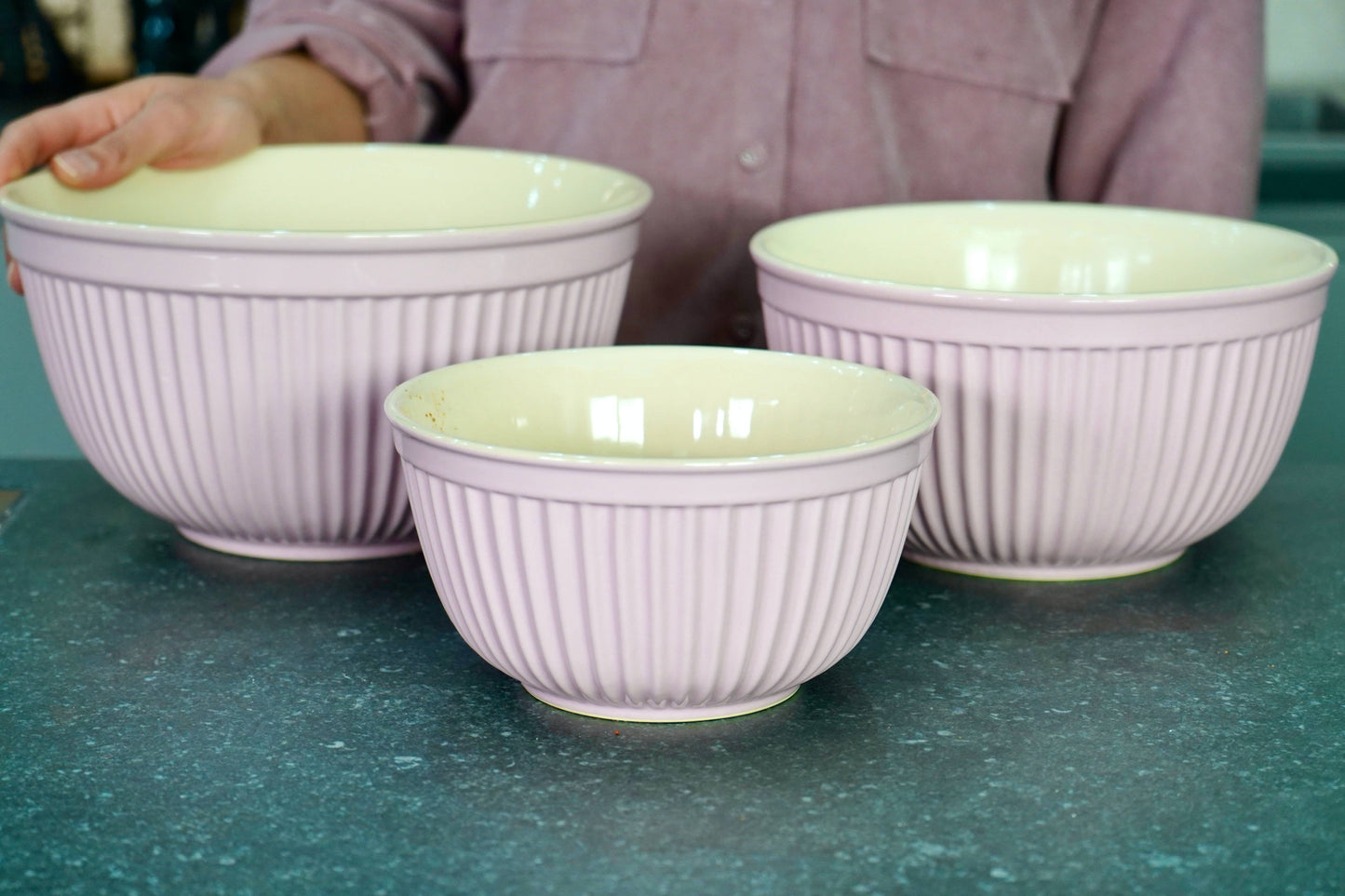 Schüssel 3er Set groß - Rosa - von IB Laursen - Nur €59.90! Bestelle jetzt Kikis Kitchen