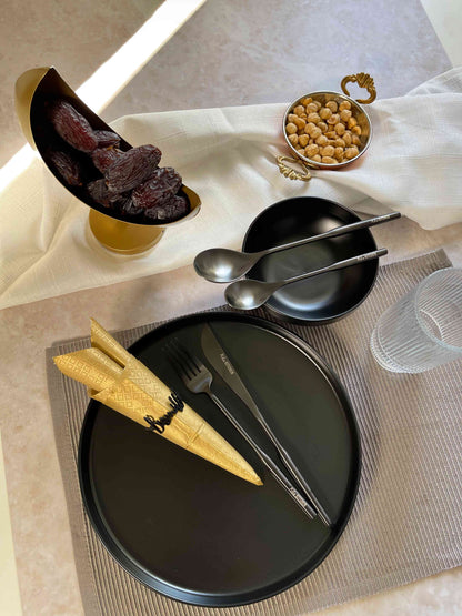 NEU: Serviettenring Bismillah 4er Set schwarz -  von Kikis Kitchen - Nur €8.50! Bestelle jetzt Kikis Kitchen