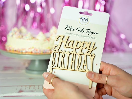 Kikis Cake Topper - Happy Birthday -  von Kikis Kitchen - Nur €5.90! Bestelle jetzt Kikis Kitchen