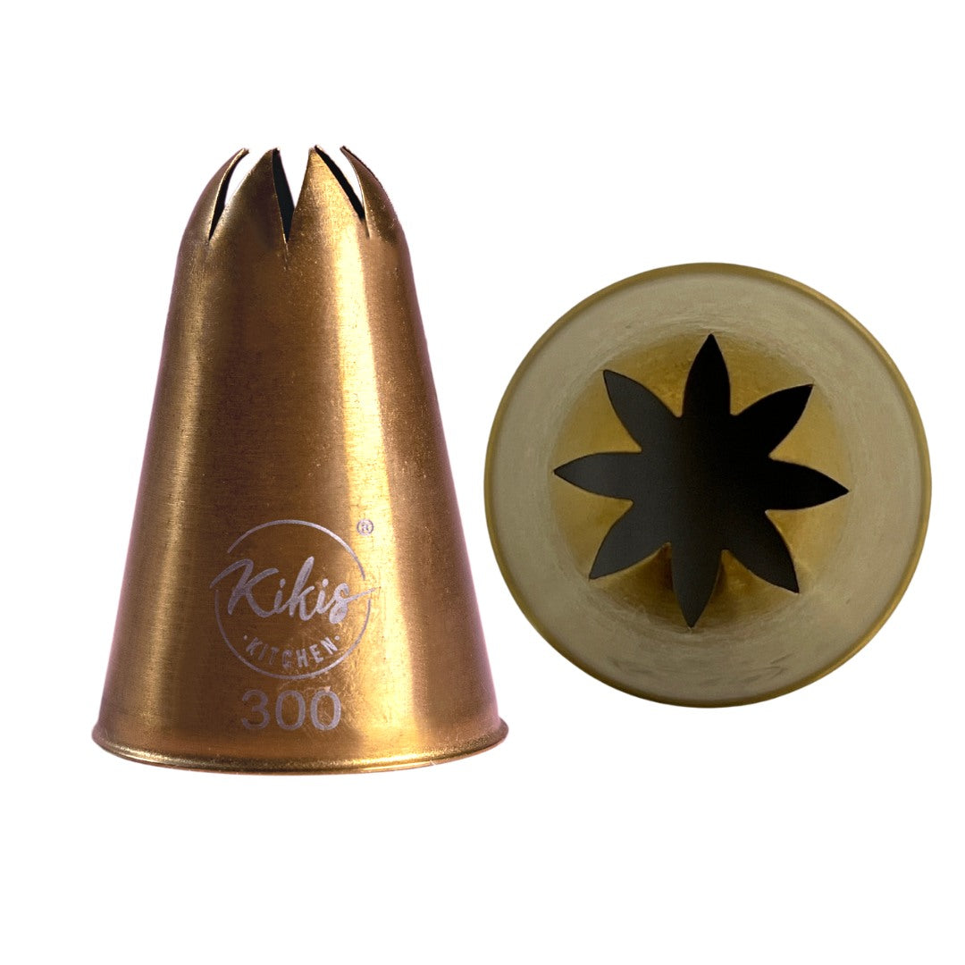 Kikis Rosen-Tülle in GOLD geschwungen Ø 8mm - Nr: 300 - von Kikis Kitchen - Nur €4.50! Bestelle jetzt Kikis Kitchen
