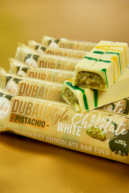 Kikis Dubai Style Bar Chocolate - White Pistachio 🍫 -  von Kikis Kitchen - Nur €2.99! Bestelle jetzt Kikis Kitchen