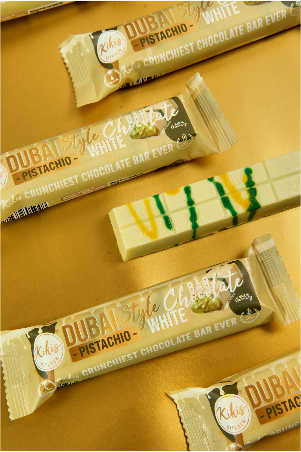 Kikis Dubai Style Bar Chocolate - White Pistachio 🍫 -  von Kikis Kitchen - Nur €2.99! Bestelle jetzt Kikis Kitchen