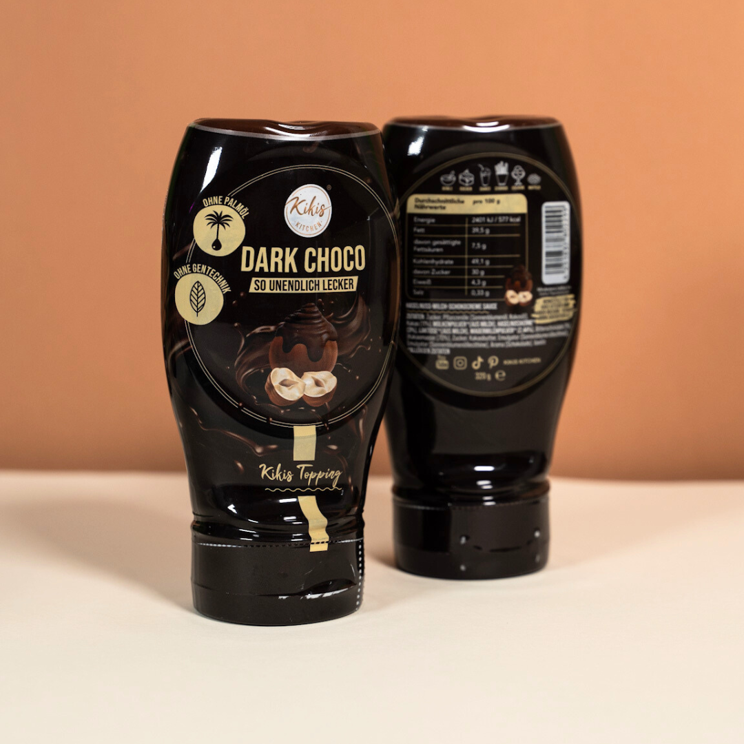Kikis Topping Dark Choco - Dunkle Schokolade 320g -  von Kikis Kitchen - Nur €4.99! Bestelle jetzt Kikis Kitchen