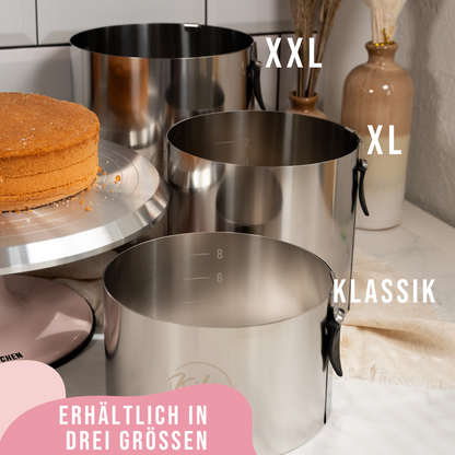 Kikis Tortenring KLASSIK mit Klemmhebel & Skala -  von Kikis Kitchen - Nur €25.90! Bestelle jetzt Kikis Kitchen
