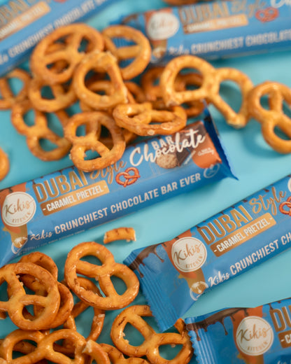 Kikis Dubai Style Bar Chocolate - Caramel Pretzel 🥨 -  von Kikis Kitchen - Nur €2.99! Bestelle jetzt Kikis Kitchen