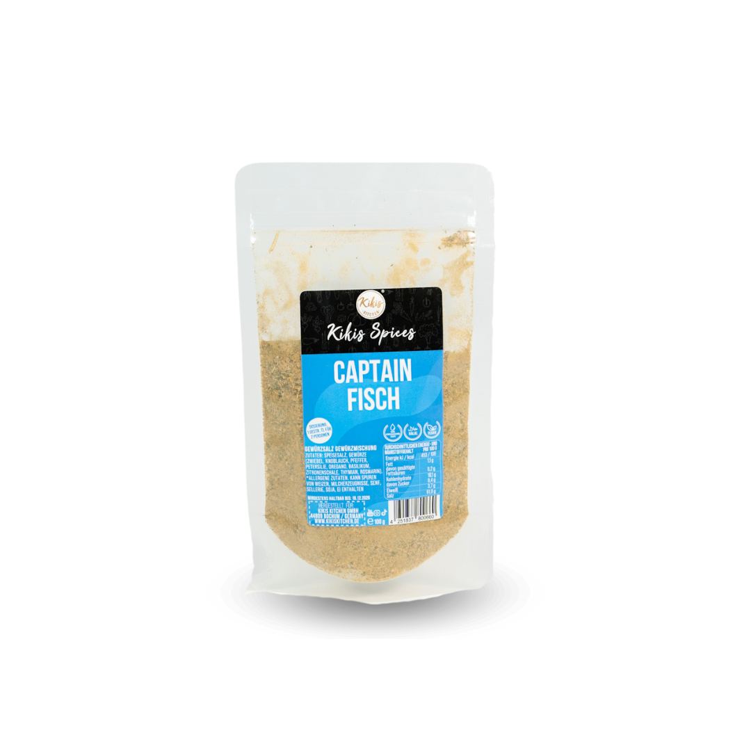 Kikis Captain Fisch - Würzmischung für Fisch -  von Kikis Kitchen - Nur €4.90! Bestelle jetzt Kikis Kitchen
