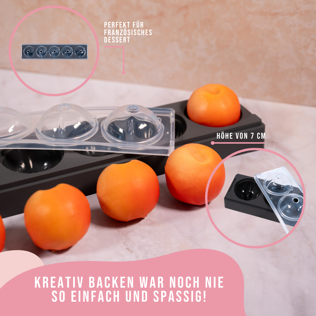 Kikis Pfirsich Silikonform 5er -  von Kikis Kitchen - Nur €21.90! Bestelle jetzt Kikis Kitchen