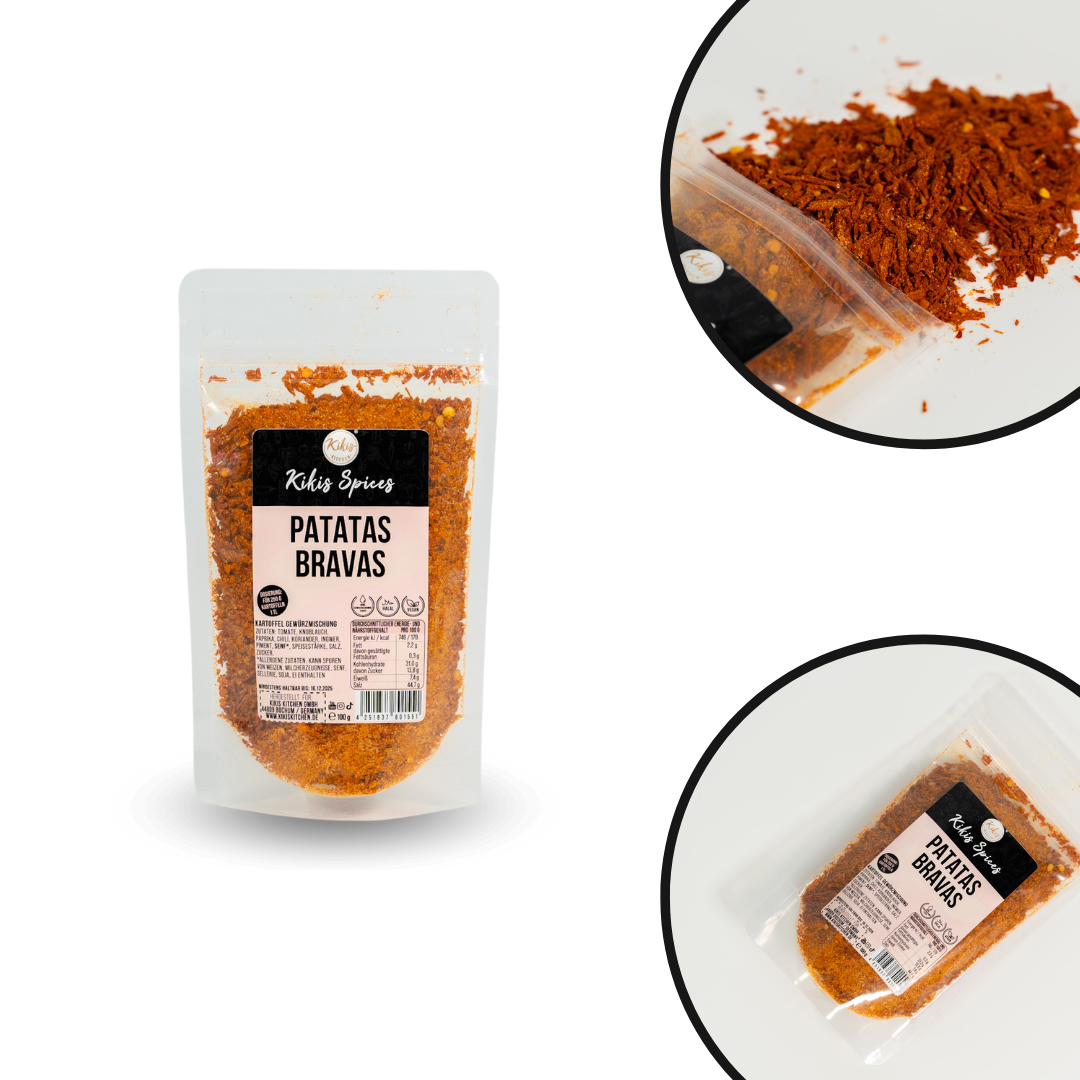 Kikis Patatas Bravas - Kartoffeln Würzmischung -  von Kikis Kitchen - Nur €4.50! Bestelle jetzt Kikis Kitchen
