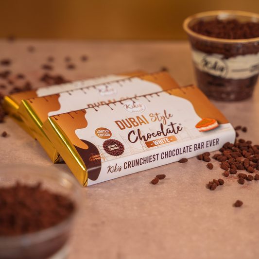 Kikis Dubai Chocolate - White Choco mit Knusperkugeln (Dubai Schokolade) 🍫 -  von Kikis Kitchen - Nur €12.90! Bestelle jetzt Kikis Kitchen