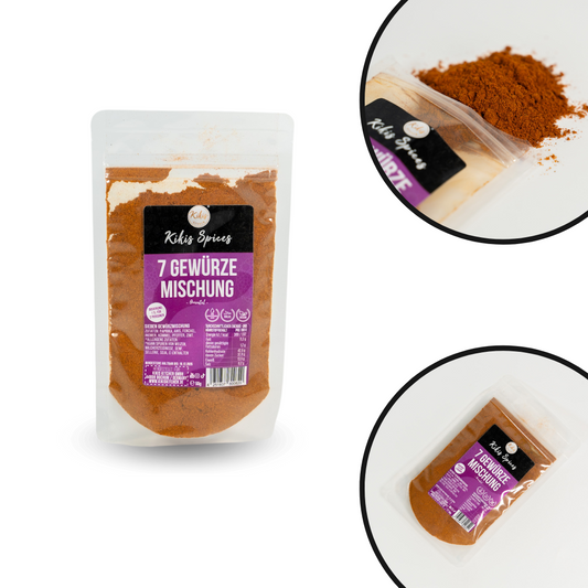 Kikis 7 Gewürze - Sieben Gewürzmischung -  von Kikis Kitchen - Nur €2.50! Bestelle jetzt Kikis Kitchen