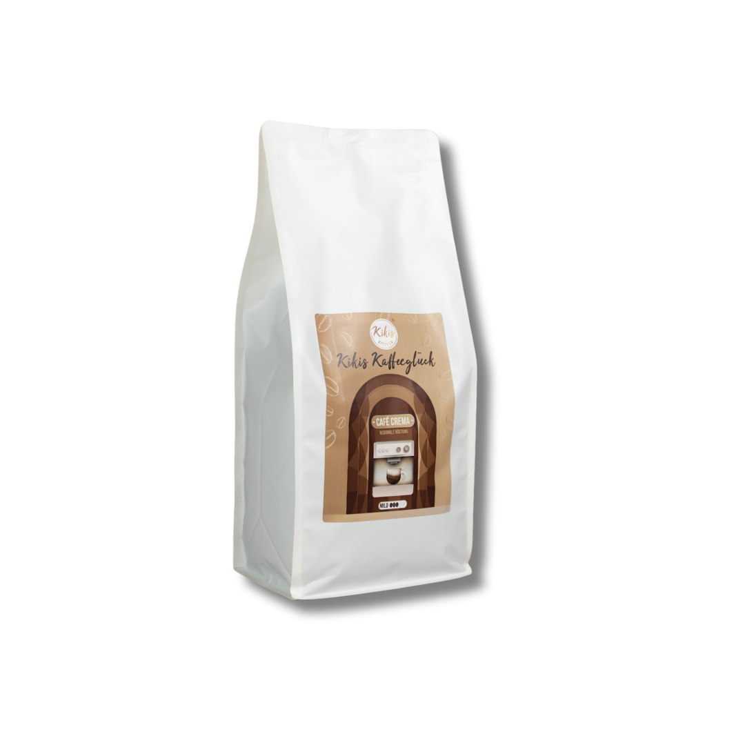 NEU: Kikis Kaffeeglück - Cafe Crema 1000g -  von Kikis Kitchen - Nur €25.90! Bestelle jetzt Kikis Kitchen