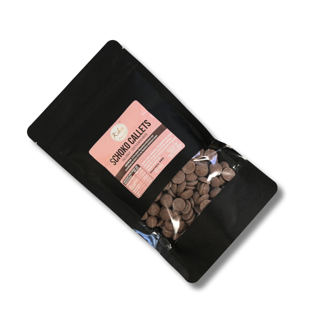 Neu: Kikis Schoko Callets - Callebaut -  von Kikis Kitchen - Nur €5.90! Bestelle jetzt Kikis Kitchen