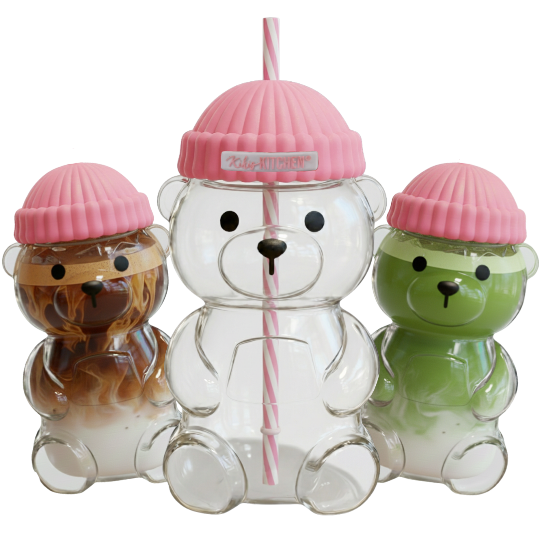 Kikis Bear Cup Glass - Rosa -  von Kikis Kitchen - Nur €14.90! Bestelle jetzt Kikis Kitchen