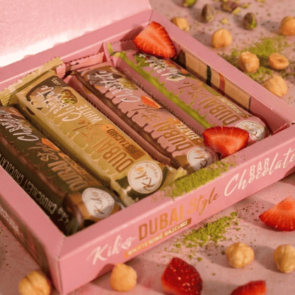 Kikis Dubai Style Bar Chocolate - MIX 🍫 4er -  von Kikis Kitchen - Nur €10.90! Bestelle jetzt Kikis Kitchen