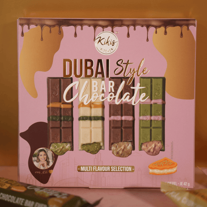 Kikis Dubai Style Bar Chocolate - MIX 🍫 4er -  von Kikis Kitchen - Nur €10.90! Bestelle jetzt Kikis Kitchen