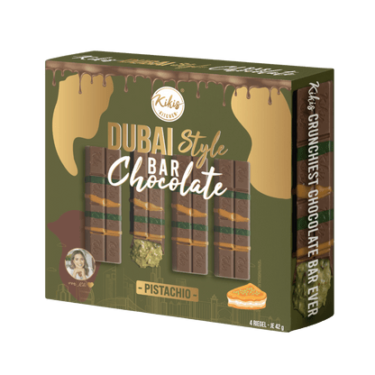 Kikis Dubai Style Bar Chocolate - Pistachio🍫 4er -  von Kikis Kitchen - Nur €10.90! Bestelle jetzt Kikis Kitchen