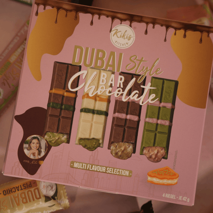 Kikis Dubai Style Bar Chocolate - MIX 🍫 4er -  von Kikis Kitchen - Nur €10.90! Bestelle jetzt Kikis Kitchen